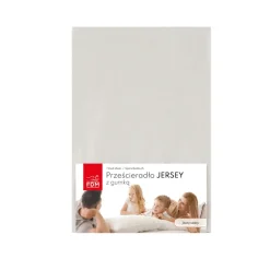 Prześcieradło JERSEY jasno szare